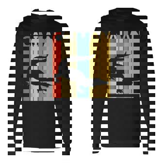 Lindo Arte De Animales Del Zoológico Deafari De Caiman Camiseta de manga larga - Regaloses