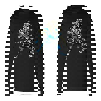 Lion Touchdown American Football Game Day Thanksgiving Cool Long Sleeve T-Shirt - Thegiftio