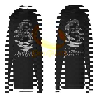 Lord Of The Treats 御馳走の主-クリスマスのための面白い黒いパグ犬 長袖Tシャツ - Kawaiitshirt