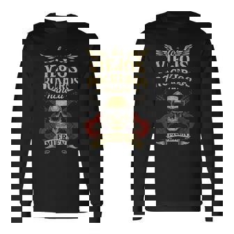 Losiejos Rockeros Nunca Mueren Calavera Guitarras Rock Camiseta de manga larga - Regaloses