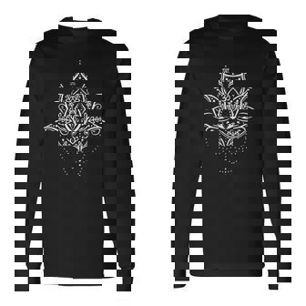 Lotusblume Lotus Omymbol Yoga Meditations Mehndi Geschenk Langarmshirts - Geschenkecke
