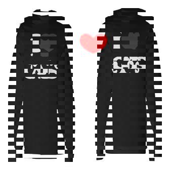 I Love Cats I Heart Cats 長袖Tシャツ - Kawaiitshirt