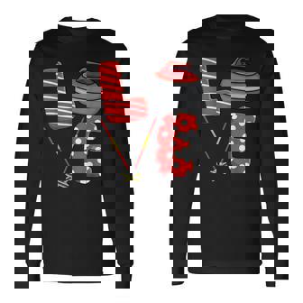 Love Curling ほうき スクワッド カーラー カーリング バレンタインデー 長袖Tシャツ - Kawaiitshirt