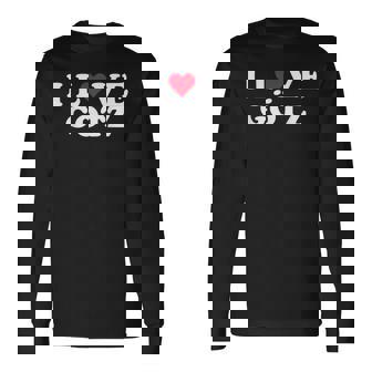 I Love Götz マッチング ガールフレンド&ボーイフレンド Götz 名前 長袖Tシャツ - Kawaiitshirt