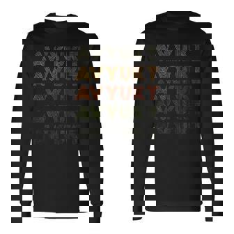 Love Heart Avyukt グランジ ビンテージスタイル ブラック アヴィュクト 長袖Tシャツ - Kawaiitshirt