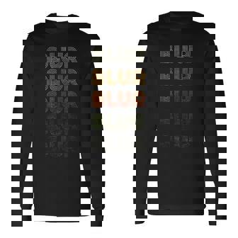 Love Heart Blr Grunge ビンテージスタイル ブラック ぼかし 長袖Tシャツ - Kawaiitshirt