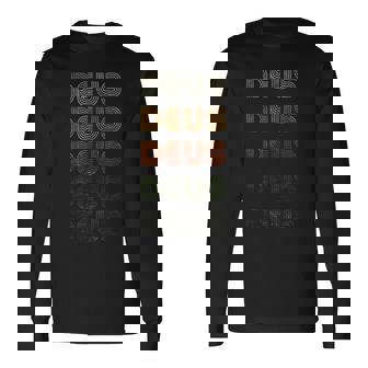 Love Heart Deus グランジ ビンテージスタイル ブラック デウス 長袖Tシャツ - Kawaiitshirt