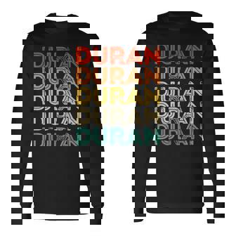 Love Heart Duran ヴィンテージスタイル ブラック デュラン 長袖Tシャツ - Kawaiitshirt