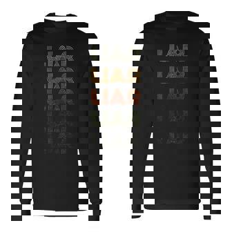 Love Heart Liar グランジ ビンテージスタイル ブラック 嘘つき 長袖Tシャツ - Kawaiitshirt