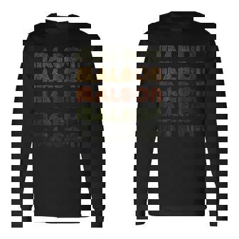 Love Heart Malbon グランジ ビンテージスタイル ブラック マルボン 長袖Tシャツ - Kawaiitshirt