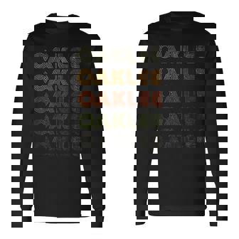 Love Heart Oaklee グランジビンテージスタイル ブラック オークリー。 長袖Tシャツ - Kawaiitshirt