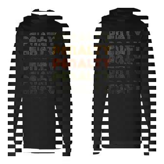 Love Heart Penalty グランジ ビンテージスタイル ブラック ペナルティ 長袖Tシャツ - Kawaiitshirt