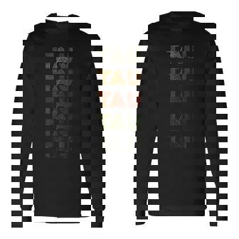 Love Heart Tau グランジ ビンテージスタイル ブラック タウ 長袖Tシャツ - Kawaiitshirt