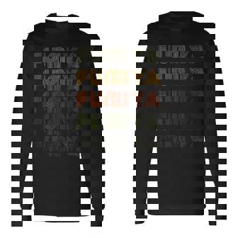 Love Heart フミヤ グランジ ヴィンテージスタイル ブラック フミヤ 長袖Tシャツ - Kawaiitshirt