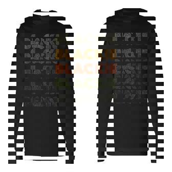 Love Heart ブラッキー グランジ ビンテージスタイル ブラック ブラッキー 長袖Tシャツ - Kawaiitshirt