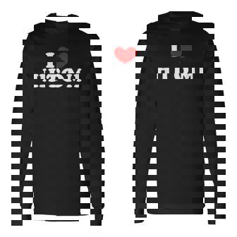 I Love Hitomi 私は愛する Hitomi 長袖Tシャツ - Kawaiitshirt