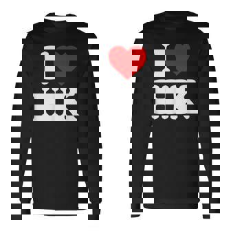 I Love Hk Heart Hong Kong 長袖Tシャツ - Kawaiitshirt