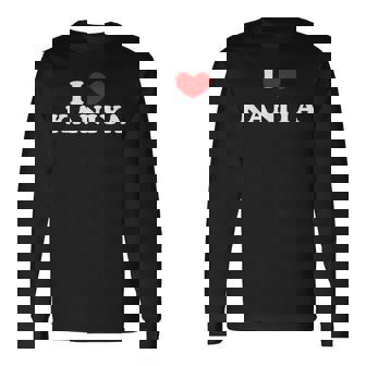 I Love Kaniya 私は愛する Kaniya 長袖Tシャツ - Kawaiitshirt