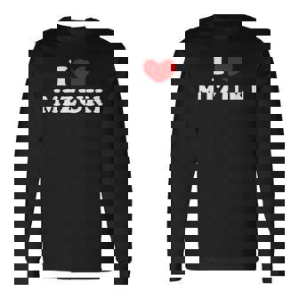 I Love Mizuki 私は愛する Mizuki 長袖Tシャツ - Kawaiitshirt