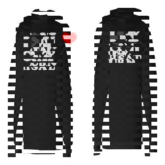 I Love My Crazy Husband Wild Love For Adoring Husbands 長袖Tシャツ - Kawaiitshirt