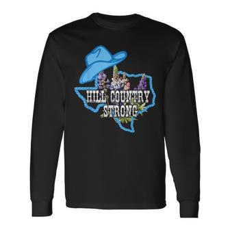 For The Love For Texas Hill Country Strong Pray For Texas Long Sleeve T-Shirt - Thegiftio UK