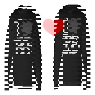 I Love ハート Bb 長袖Tシャツ - Kawaiitshirt