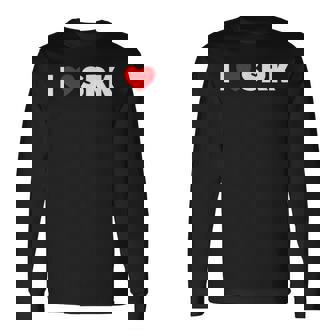 I Love ハートrk 長袖Tシャツ - Kawaiitshirt