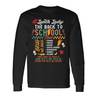 Lunch Lady Back To School Tour Long Sleeve T-Shirt - Thegiftio UK