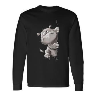 Lustiges Nilpferd Für Wildtier Flusspferd Liebhaber Fun Langarmshirts - Geschenkecke