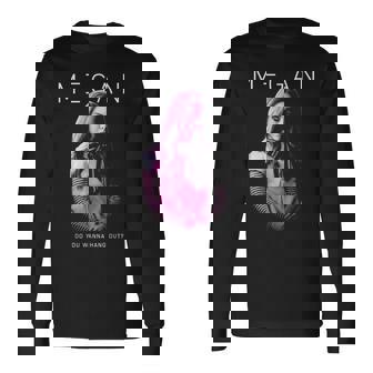 M3gan ハングアウトしたいですか 長袖Tシャツ - Kawaiitshirt