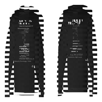 Mac-10 Invención E Historia Camiseta de manga larga - Regaloses