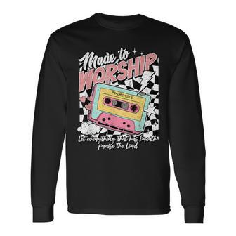 Made To Worship Psalms 150 Long Sleeve T-Shirt - Thegiftio UK