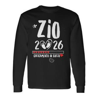 Maglia Futuro Zio 2026 Loading Annunci Gravidanza Zio 2026 Maglietta a maniche lunghe - Novitaregali