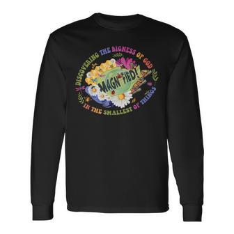 Magnified Discovering The Bigness Of God Vbs 2025 Long Sleeve T-Shirt - Thegiftio UK