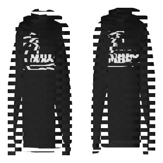 Mahalo サンクス ハワイ ヤシの木 ビーチ ホリデーギフト サンサーフ 長袖Tシャツ - Kawaiitshirt