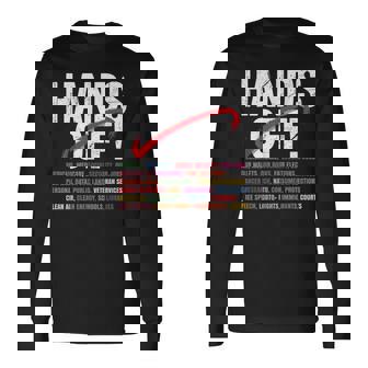 Mains Off Hands Off T-shirt à manches longues - Cadeauxyz