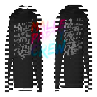 Malle Party Crew Groups Motif Mallorca Party Holiday Langarmshirts - Seseable