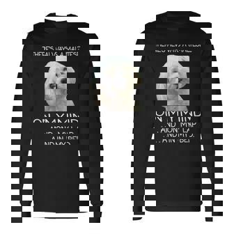 Maltese Puppy Is On My Mind 面白い犬のオーナーデザイン 長袖Tシャツ - Kawaiitshirt