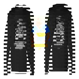 Maradona Boca Habano Long Sleeve T-Shirt | Mazezy