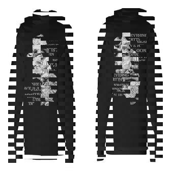 Marcus Aurelius ストイック哲学 ローマ哲学者の名言 長袖Tシャツ - Kawaiitshirt