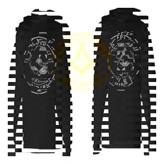 Mason Freemason フリーメイソン シンボル スクエア&コンパス シュライナー 長袖Tシャツ - Kawaiitshirt