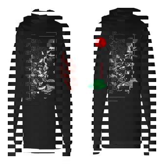 Masque Japonaisamouraïintage Fighter Culture Japonaise T-shirt à manches longues - Cadeauxyz