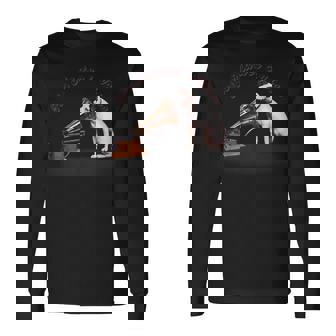 His Master'soice Rca ビクター ニッパー 犬 長袖Tシャツ - Kawaiitshirt