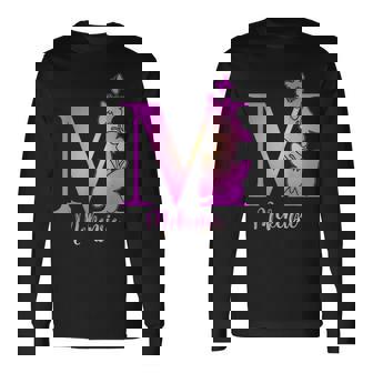 Mckenzie Lindo Personalizado Mariposa Personalizado Niños Niñas Nombre Camiseta de manga larga - Regaloses