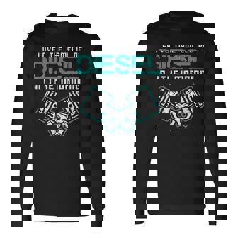 Mechanic Lovemell Of Diesel In Morning Car Auto メンズ 長袖Tシャツ - Kawaiitshirt