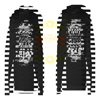 Meemaw ひまわり 好きな人 Call Me Meemaw 長袖Tシャツ - Kawaiitshirt