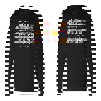 Meemeow 猫 ぬいぐるみ 長袖Tシャツ - Kawaiitshirt