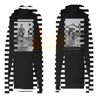 The Meeting Bonjour Monsieur Courbet ギュスターヴ・クールベ作 長袖Tシャツ - Kawaiitshirt