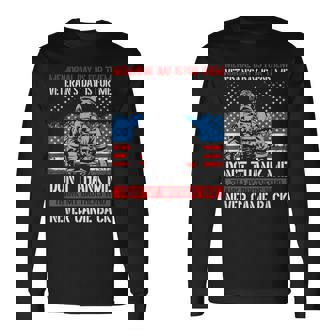 Memorial Day Is For Them Veteran's Day Is For Me Veteran Day Long Sleeve T-Shirt - Monsterry