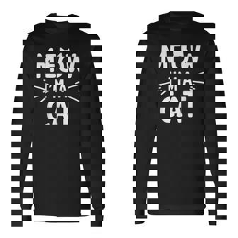 Meow I'm Cat おもしろい子猫好きデザイン 長袖Tシャツ - Kawaiitshirt